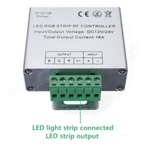 Controlador RF tira led RGB + mando táctil Touch 18A