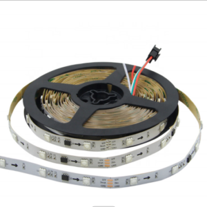 Tira LED IC Digital 2812B, RGBX, DC12/24V, 5m, (30 Led/m)