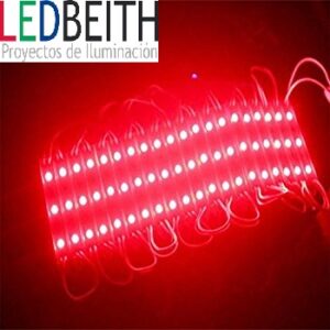 Módulo 3 X 1SMD 5630, IP65, Rojo