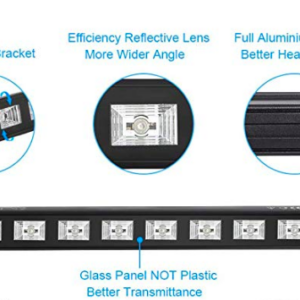 Barra Uv Led 9 X 5w Ultravioleta Luz Negra Disco