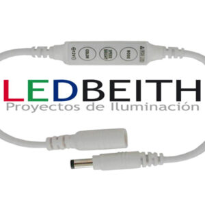 Controlador Dimmer Mini y Manual de 3 botones monocolor con Plug In