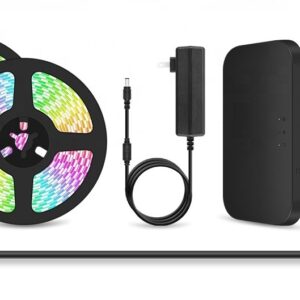 KIT Tira de LED Flexible WIFI 5050 RGBIC sincronización de música luz de inmersión TV alimentado por USB regulable con retroiluminación móvil expandible