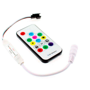 Controlador SP104E MINI RF para tira LED IC 1809 Digital + mando
