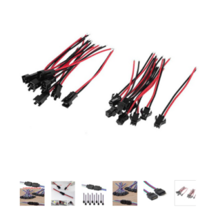 Cable conector 2 Pin, PAR, para tiras LED