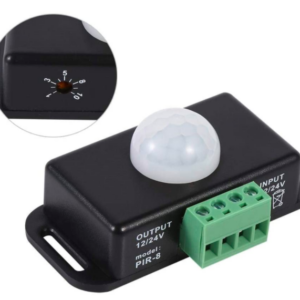 Interruptor detector de sensor de movimiento PIR infrarrojo de seguridad corporal para tira de luz LED DC 12V / 24V